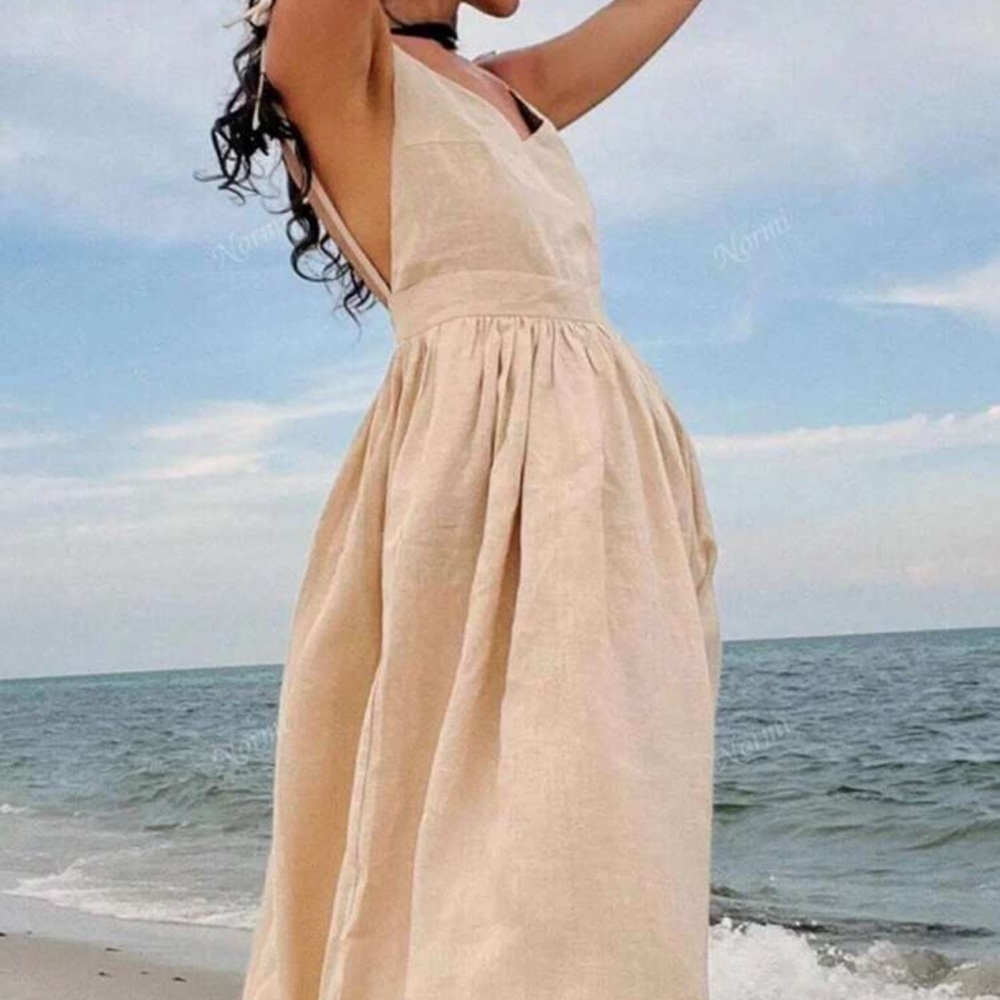 Beige Maxi Dress